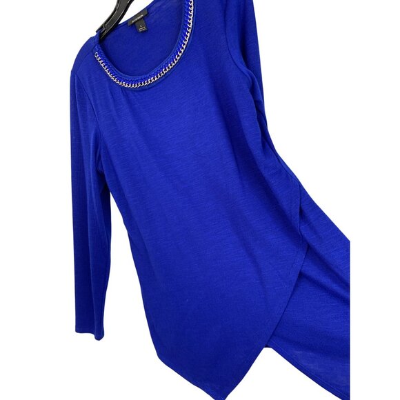 Lot of 2 Sz Large Liberty Love dot Top + B Design Royal Blue Knit Top 8834 - Picture 10 of 14